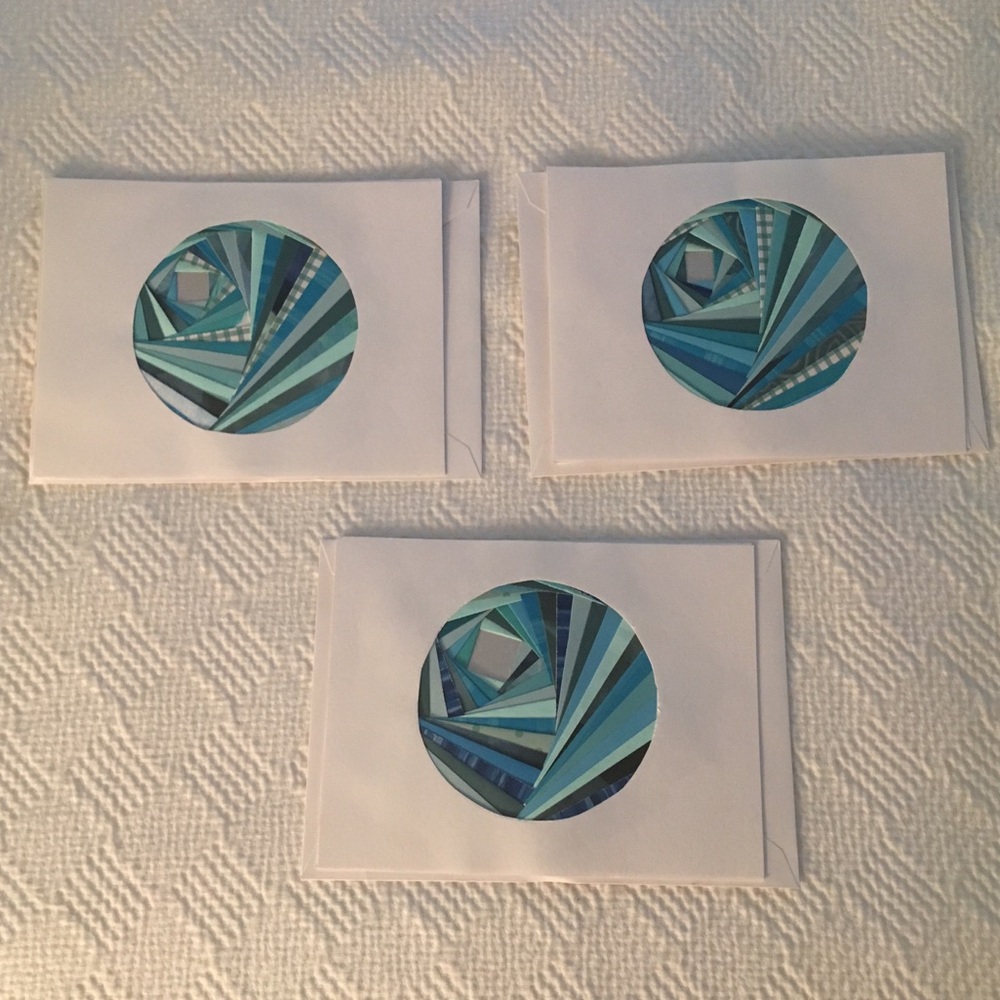 Iris folded handmade card set